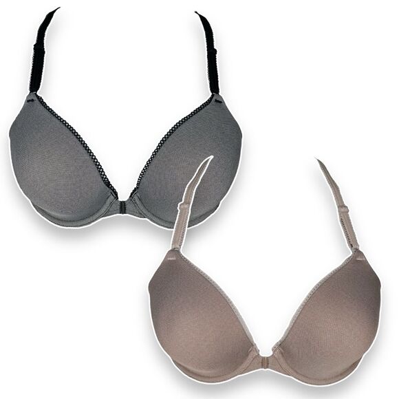 Set of TWO B.Tempt'd by Wacoal b.charming Lace Racerback T-Shirt Bra sz 38C bras - Picture 1 of 9